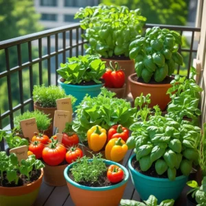 growing vegetables in pots
