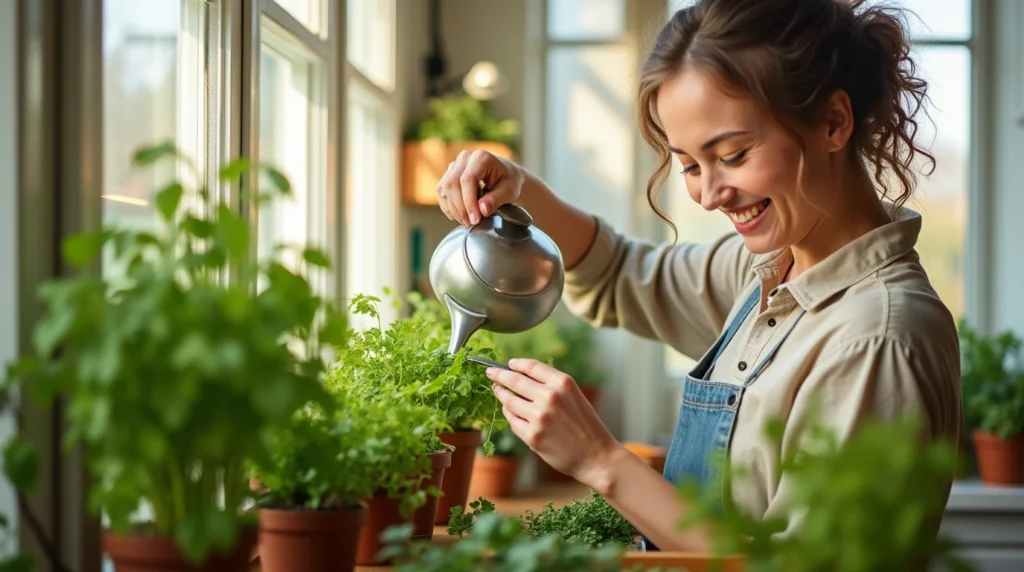 growing herbs indoors