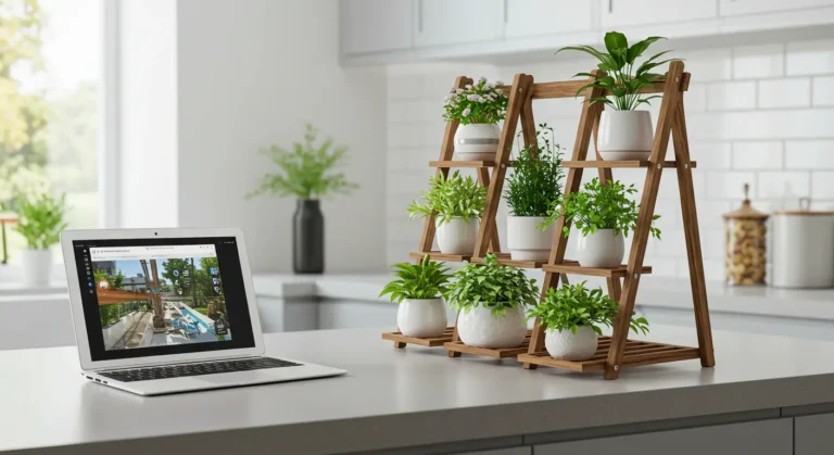 tall plant stand