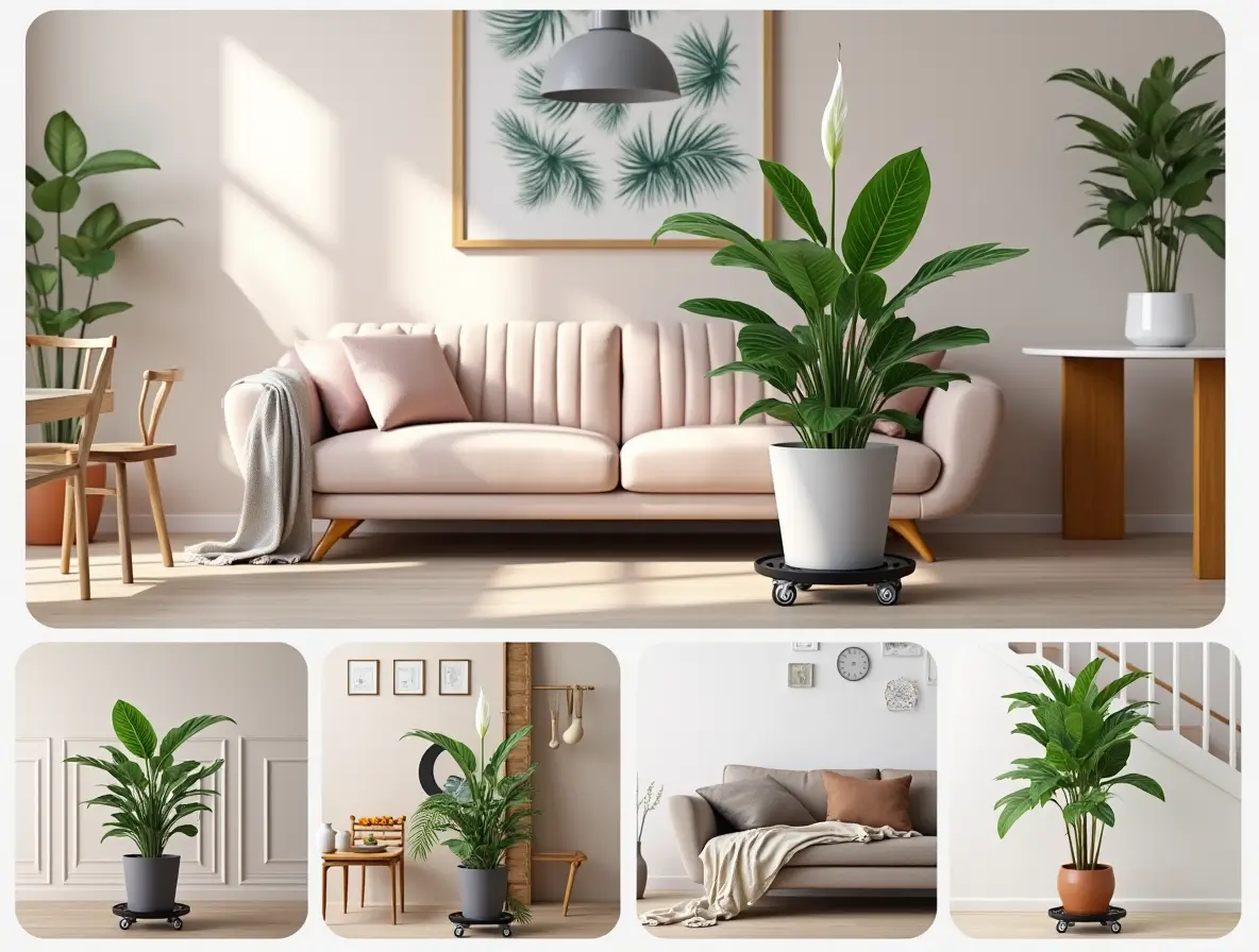 Plant Stand with Wheels