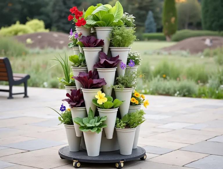 Plant Stand with Wheels