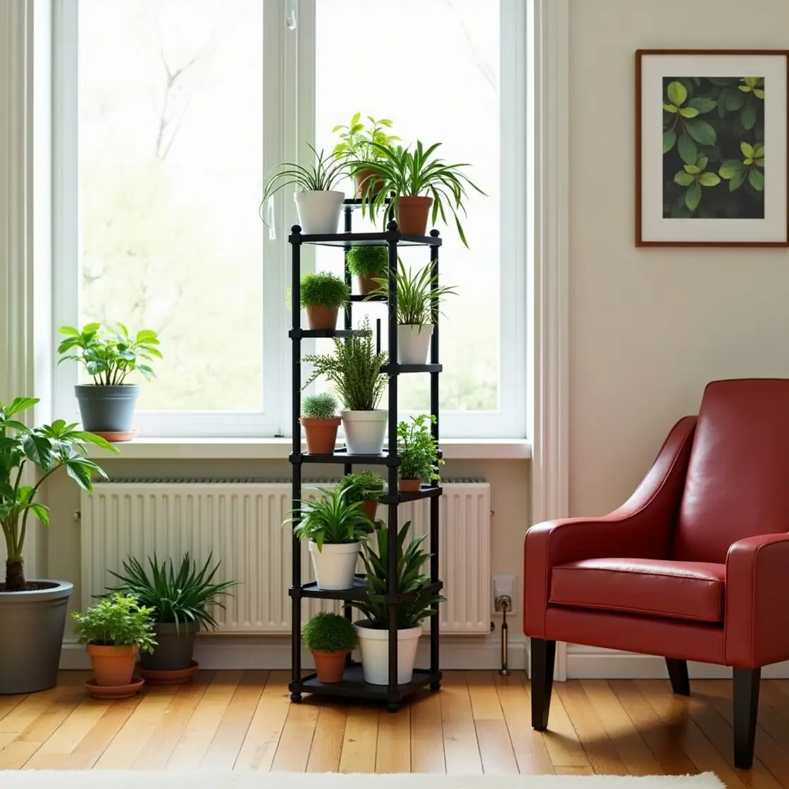 plant stand with grow lights
