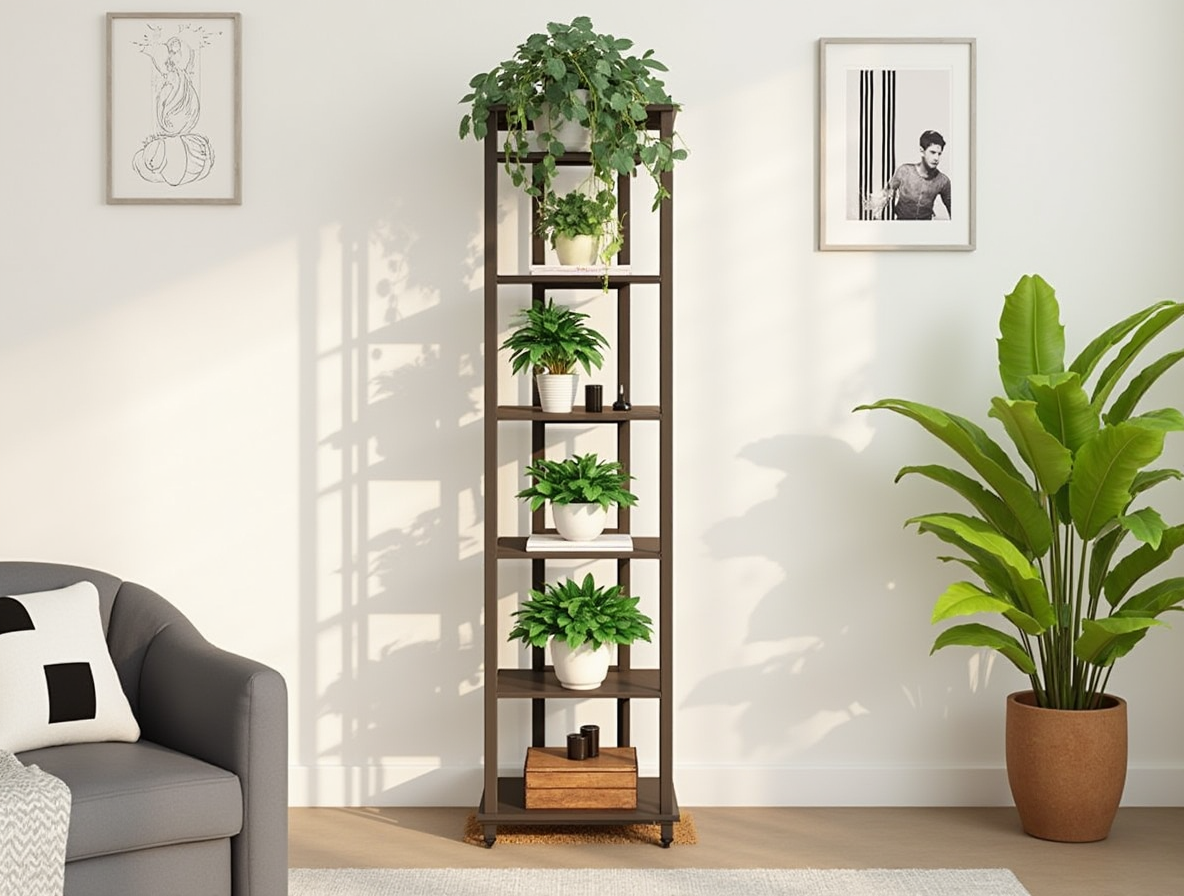 wood plant stands