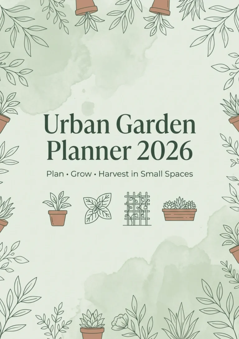 urban gardening planner 2026